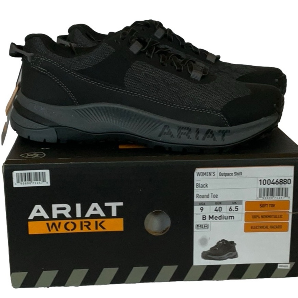 New Ariat Men's Black Work Shoes